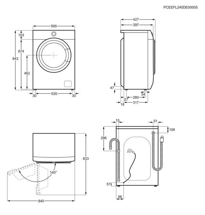 Sprzedam nowa pralke na gwarancji ELECTROLUX slim 6 kg zaladunku