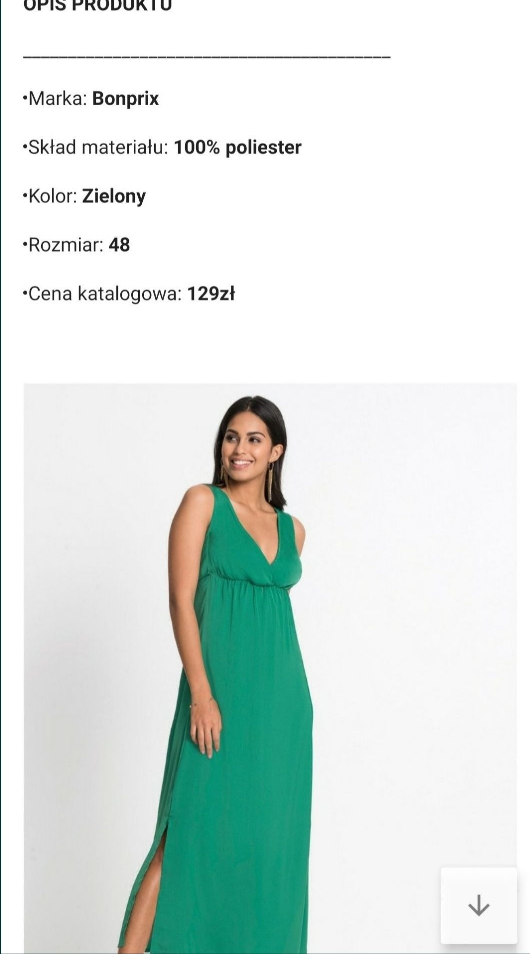 Elegancka długa sukienka 44-46-48 wesele ,ślub ,czerwona .Nowa .