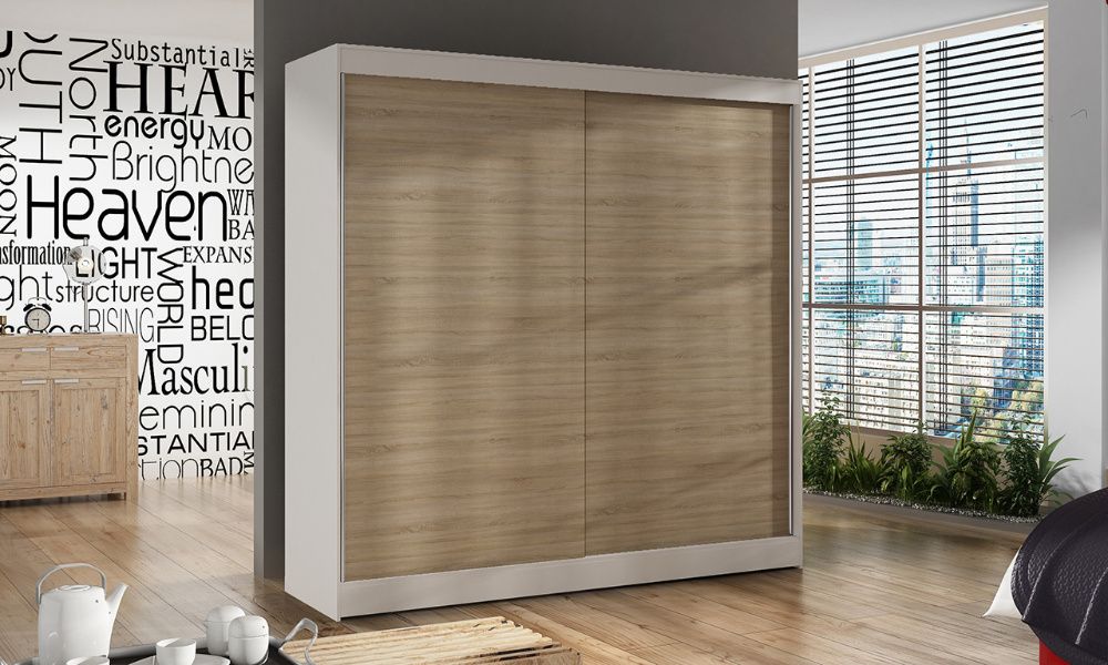 Szafa przesuwna BALI X 200 CM nowe KOLORY SZYBKA dostawa 7 dni