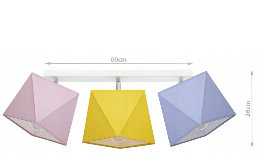 Żyrandol lampa sufitowa wisząca DIAMENCIK 3 lampy
