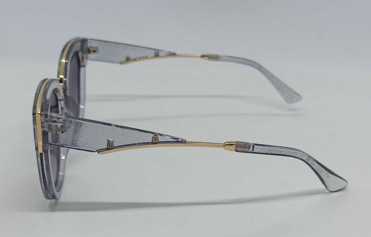 Jimmy Choo очки женские серые градиент в серой прозрачной оправе
