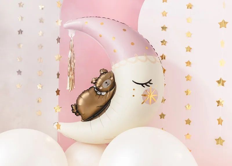 balon foliowy miś na księżycu 71cm x 86cm
