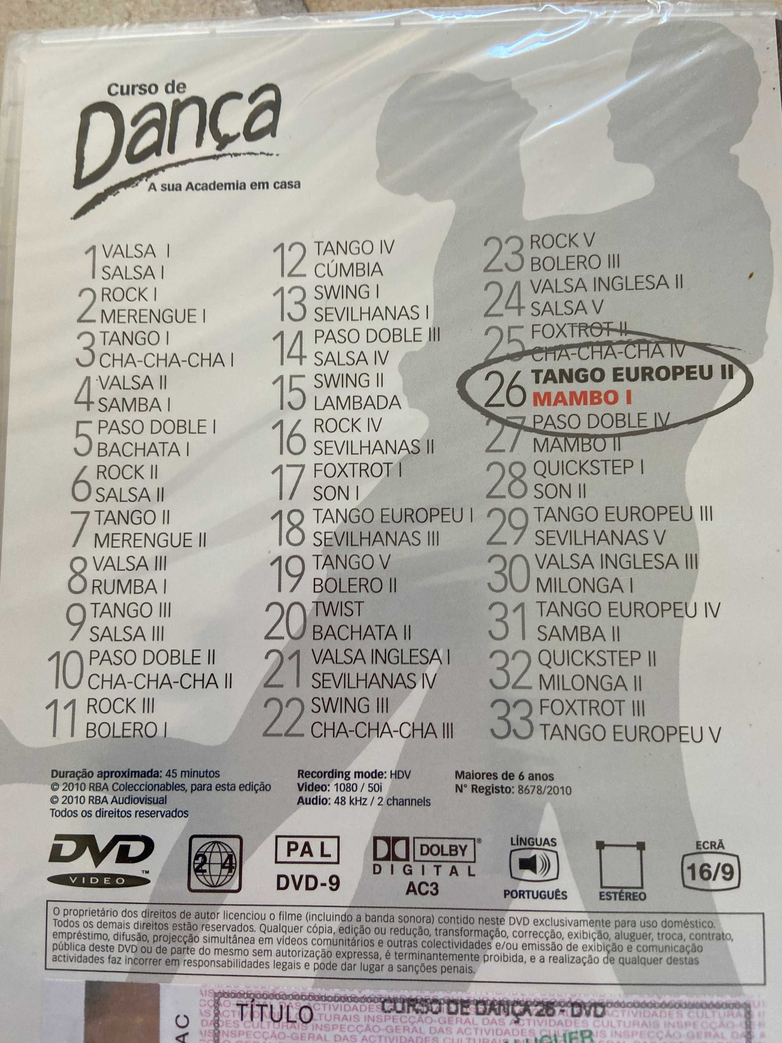 Coleção completa 33 DVD danças de salão