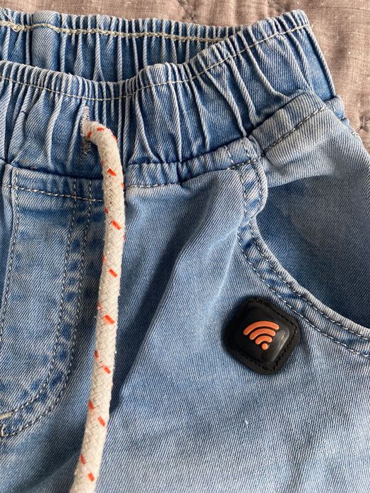 Zestaw kamizelka kurtka jeans i spodnie chłopięc 2/3 lata