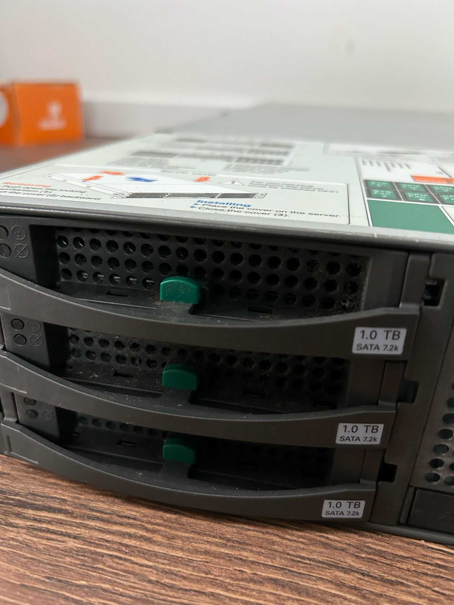 Servidor Fujitsu Siemens Primergy RX300 S4 | 6 discos 1TB, 2 Xeon Quad