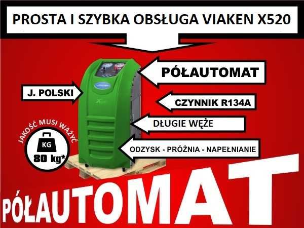 STACJA do obsługi KLIMATYZACJI X520 VIAKEN 134A / R1234Y