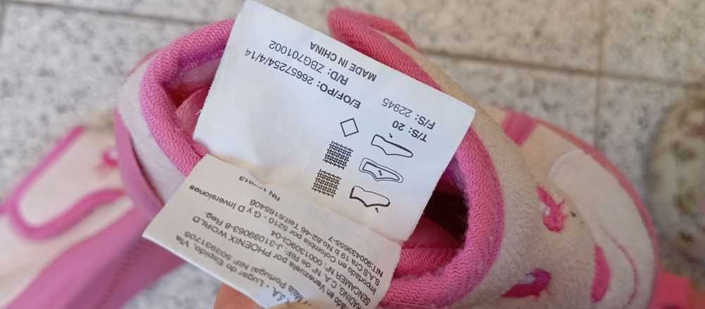 Pantufas de menina 20