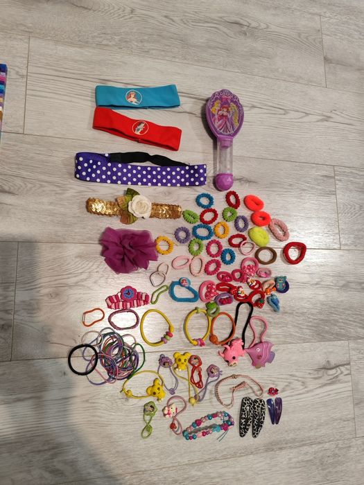 Gumki szczotka opaski spinki Disney księżniczki