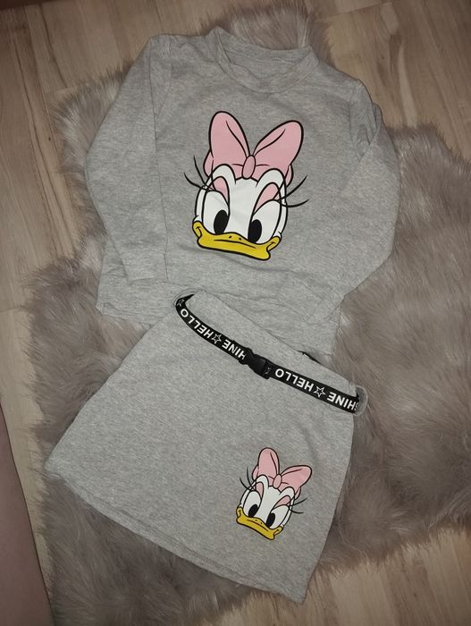 Komplet spódniczka półgolf bluzka Daisy Disney pasek zestaw dla dziewc