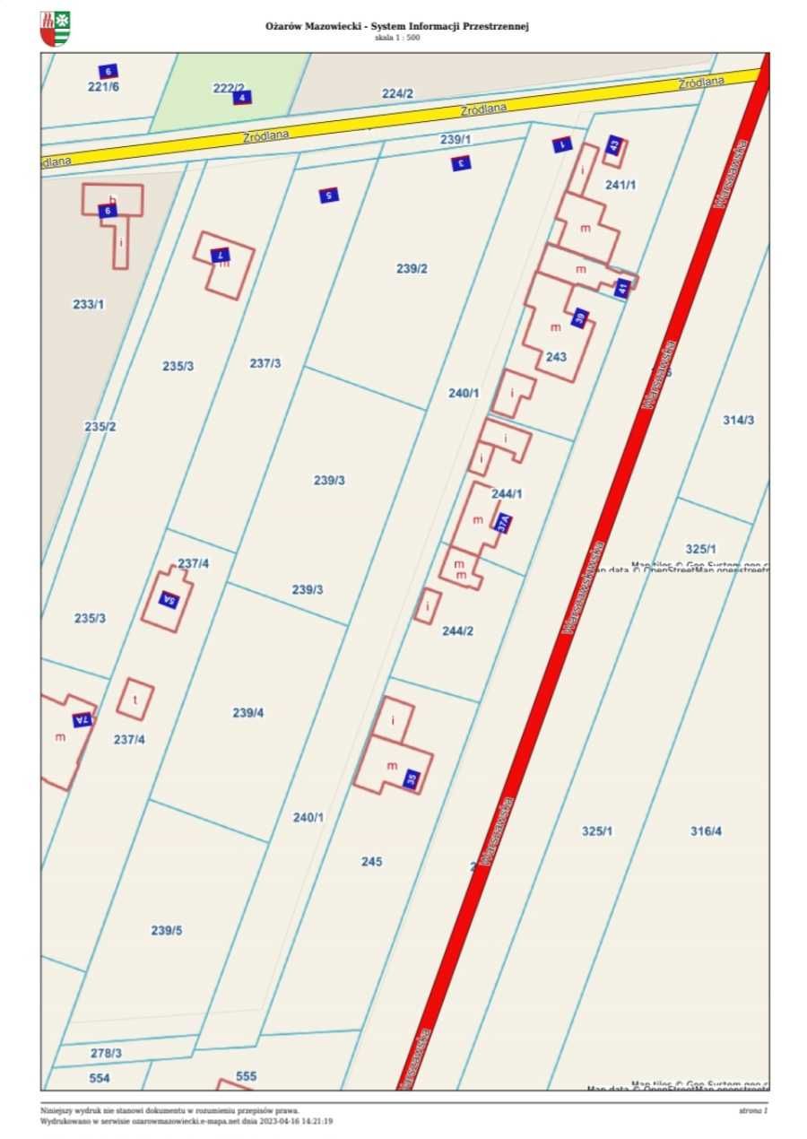 Działka budowlana 1800m2