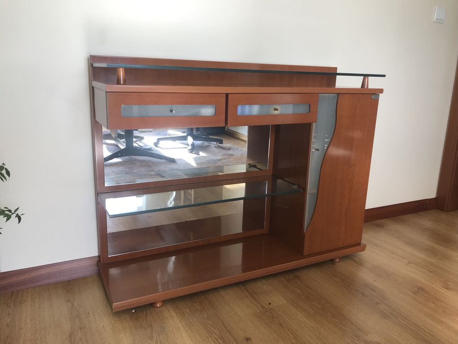 Móvel-consola cerejeira para hall ou corredor