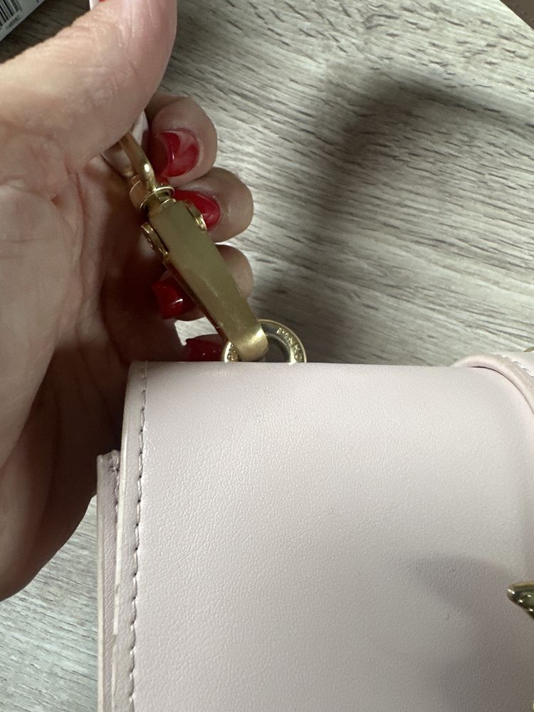 Torebka Pinko mini love pudrowy roz Pink