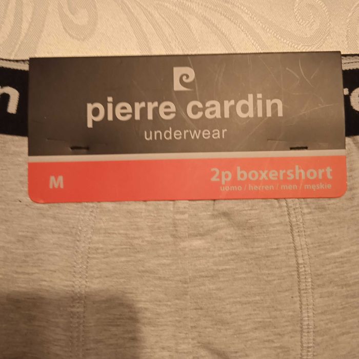 Pierre Cardin Bokserki szare męskie 2-pack rozmiar M