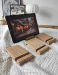 Podstawka bambusowa Ikea pod telefon tablet stojak