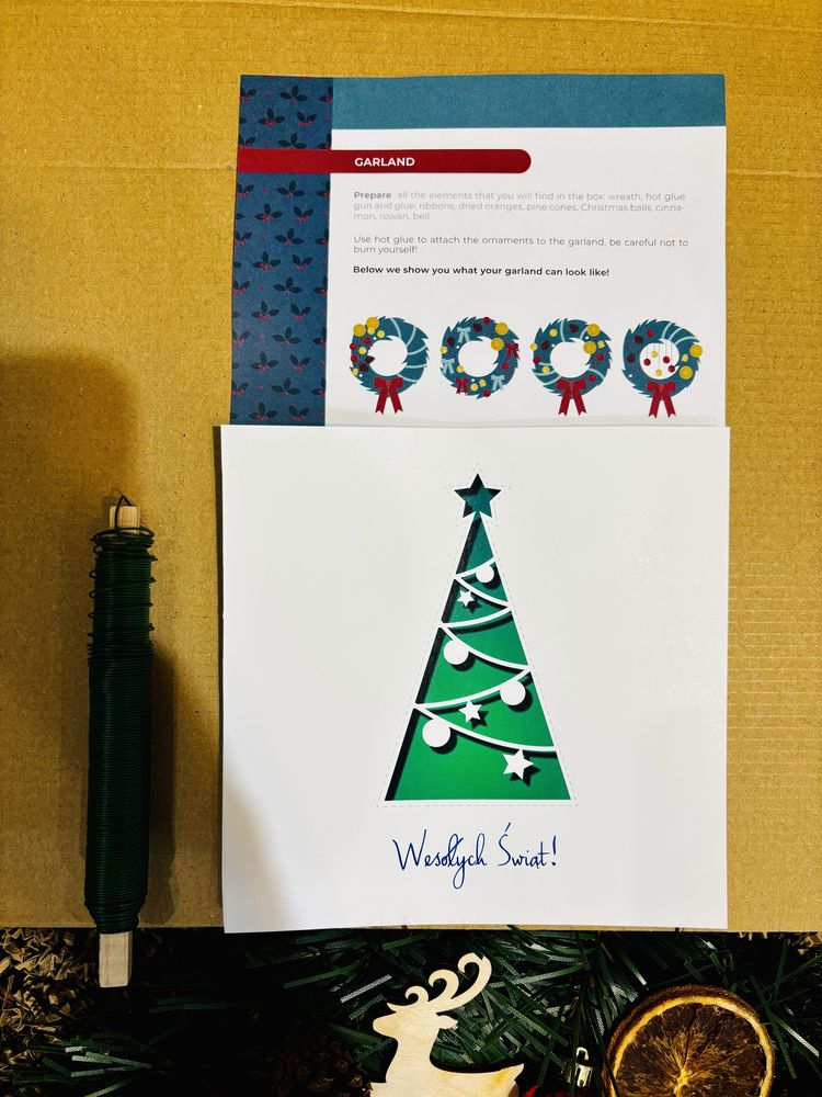 Nowy Stroik wieniec świąteczny bozonarodzeniowy x-mas DIY święta