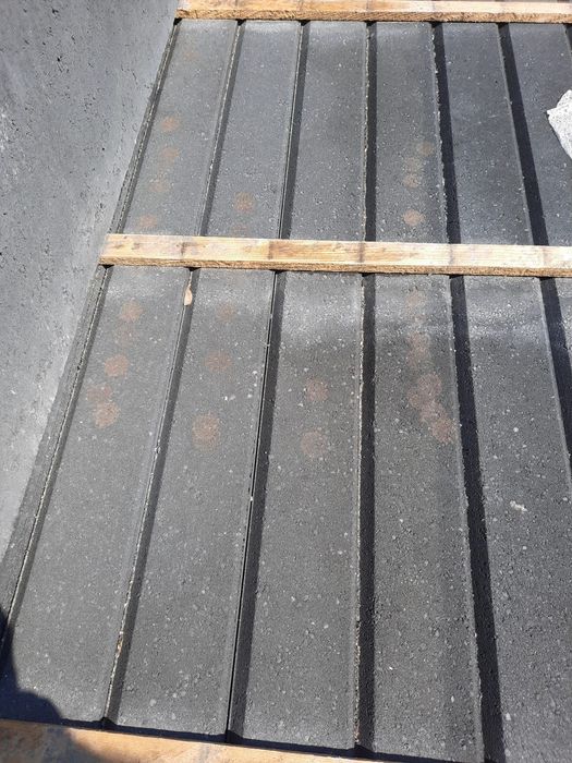 Obrzeże krawężnik 8x30x100 grafit SIERADZ Zduńska
