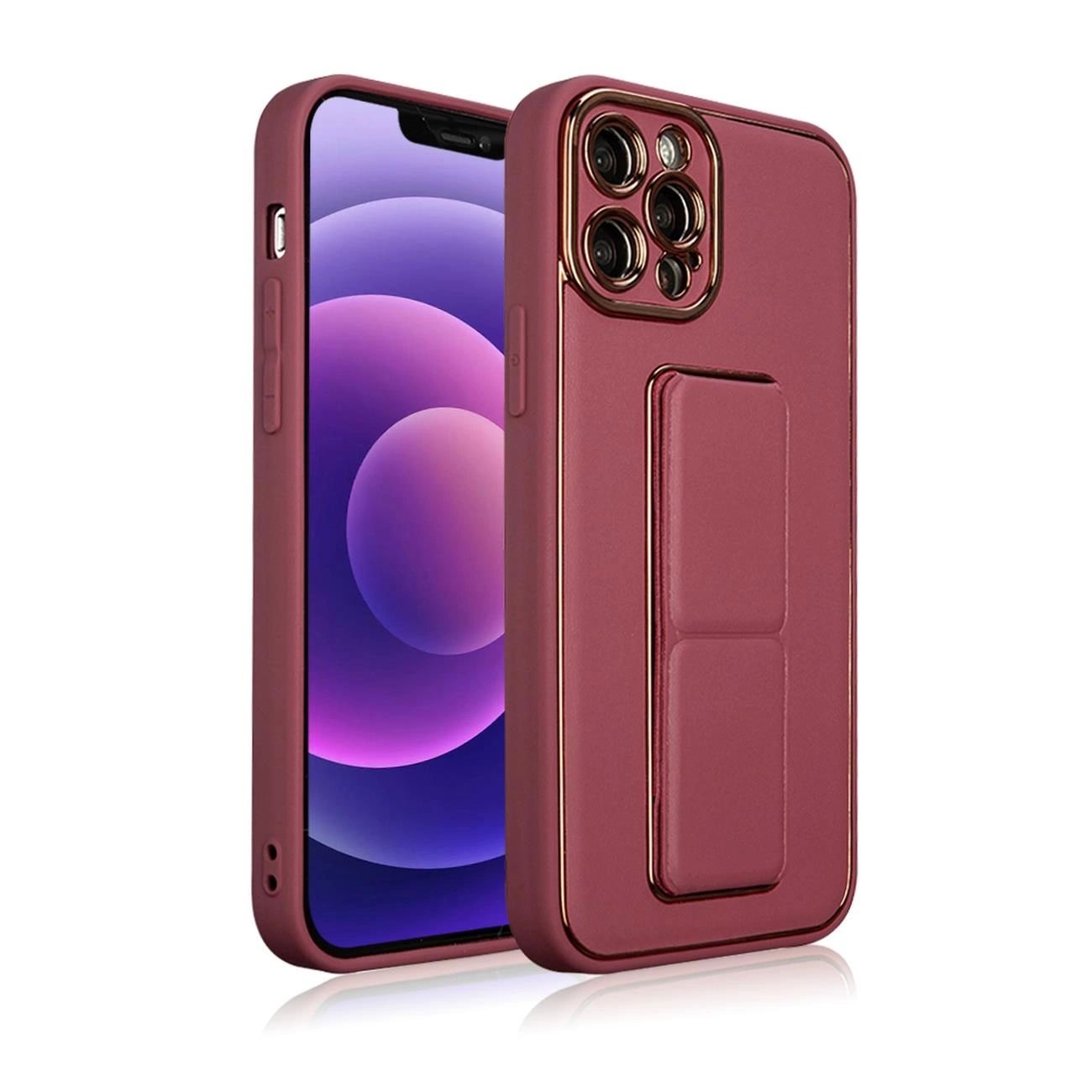 New Kickstand Case Etui Do Iphone 12 Z Podstawką Czerwony