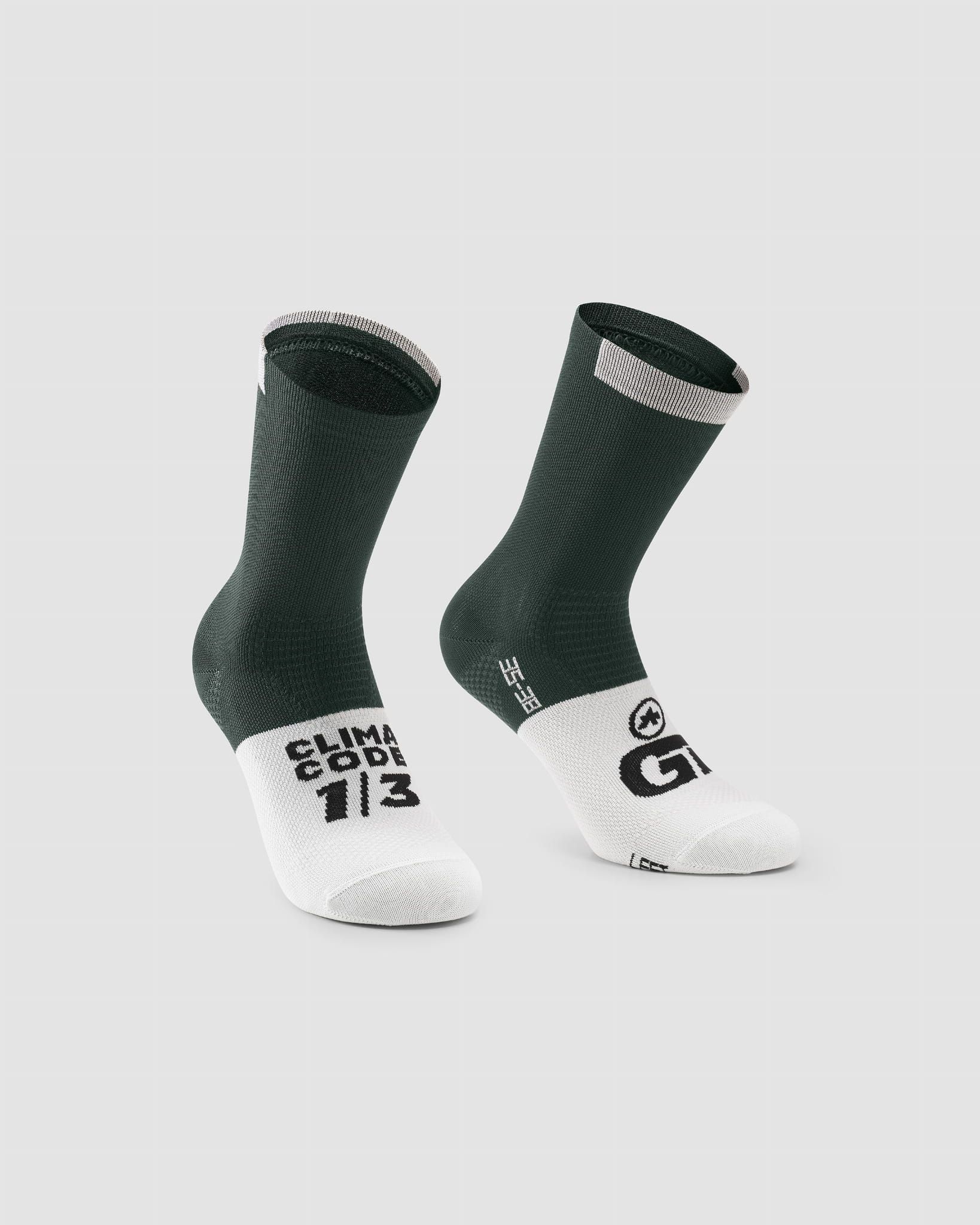 Skarpety Assos Gt Socks C2 - SCHWARZWALD GREEN, I (39-42 EU)