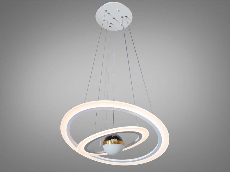 Світлодіодна підвісна люстра  з двома кільцями 85W