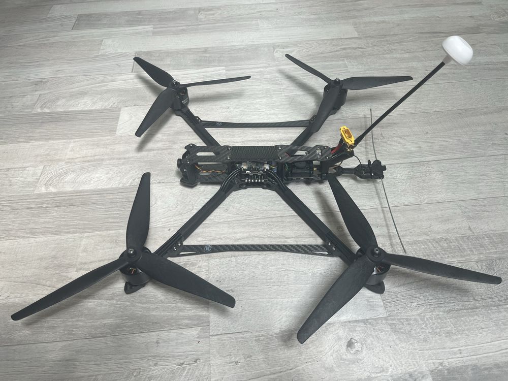 FPV 10 дюймів, АКК VTX 2.5W, тепловізійна камера  Foxeer FT384 Карбон