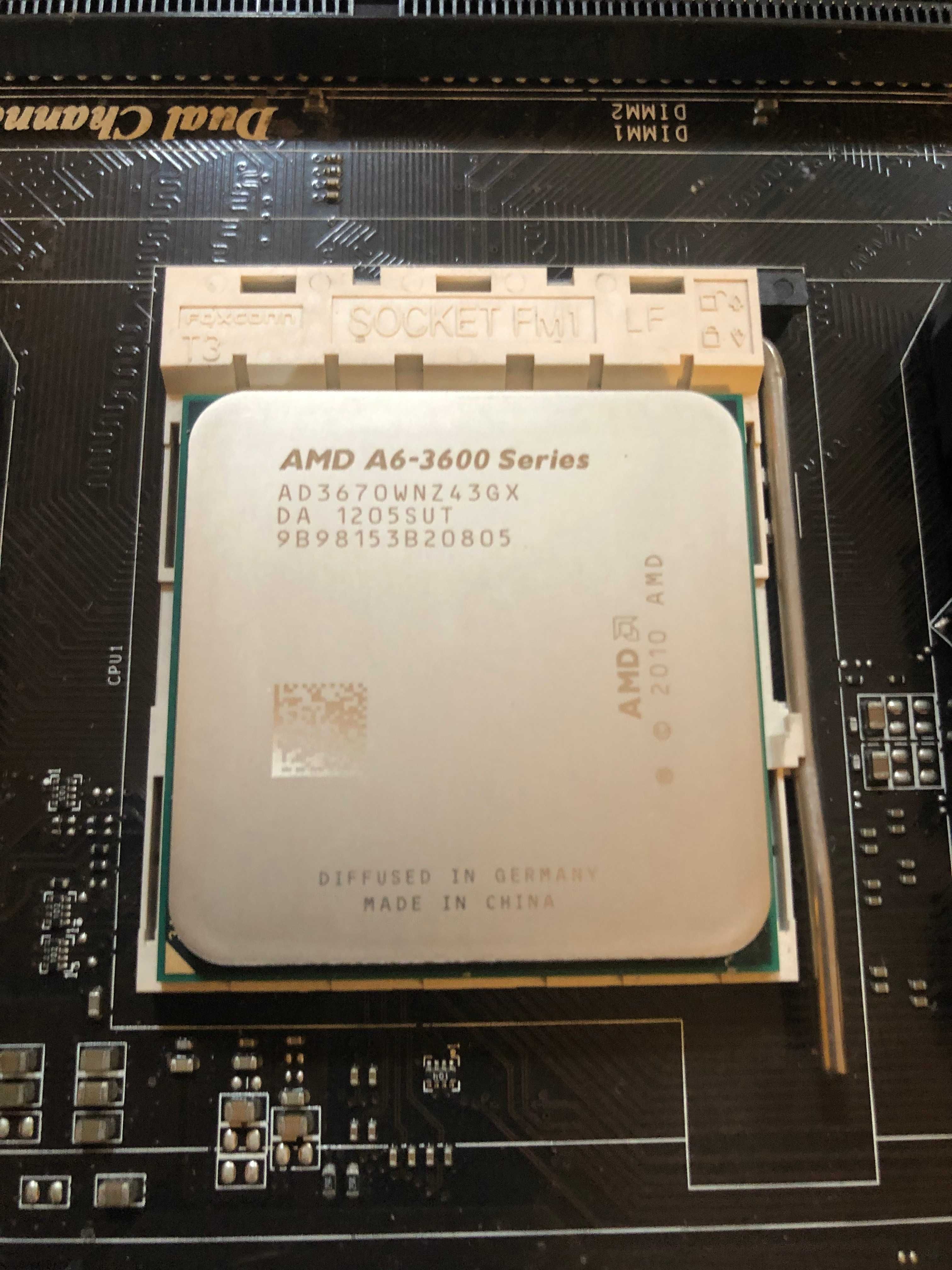 Zestaw  CPU APU AMD A6-3670K + Msi A55M-P33 FM1 + chłodzenie
