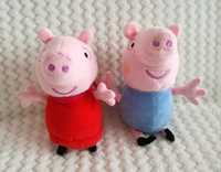 Dwie maskotki Świnka Peppa i George Peppa Pig