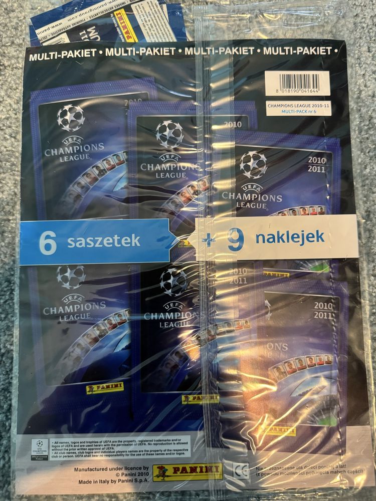 UEFA Chamions League 2010/2011 naklejki NOWE