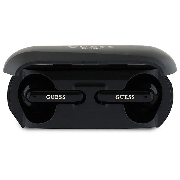 Słuchawki Guess Elongated Metalic Printed Logo Bluetooth TWS + stacja