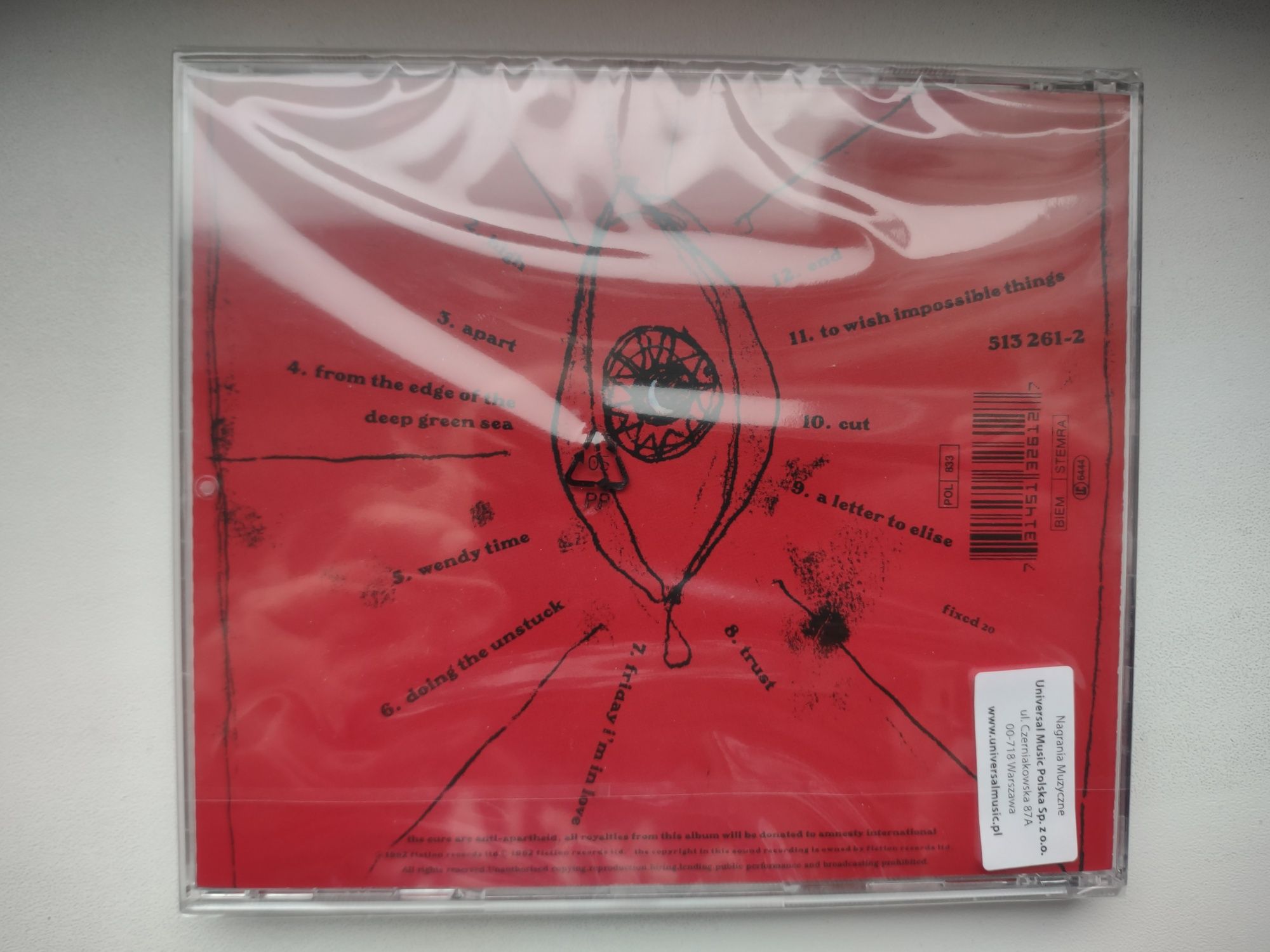 The Cure Wish płyta CD