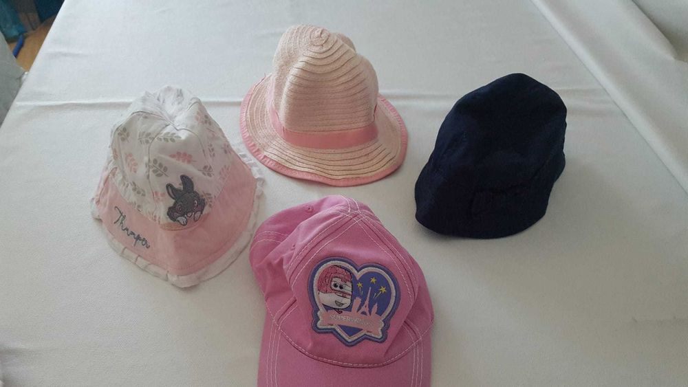 Babete e bibe de plástico, gorros, chapéus, praia - 1/2/3 anos anos