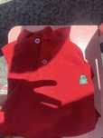 Polo  benetton vermelho