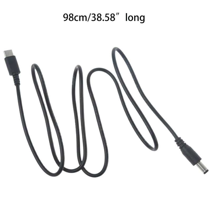 КАБЕЛЬ ШНУР ЖИВЛЕННЯ  9,20 V USB - C  5.5 - 2.1 mm (Type-C)