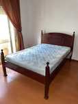 Cama feita em madeira + colchão