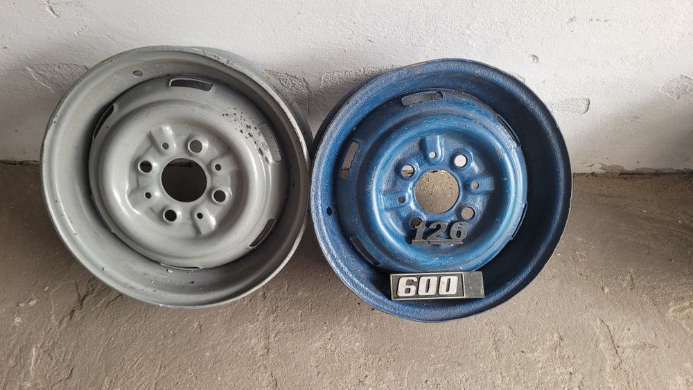 Felgi stalowe do fiata 126, "maluch"