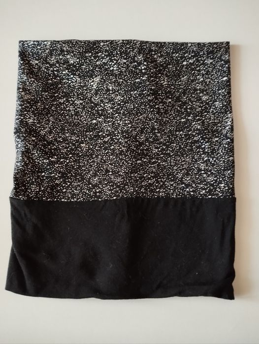 Хомут-баф на шию рожевий в'язаний,демисезонний чорний.