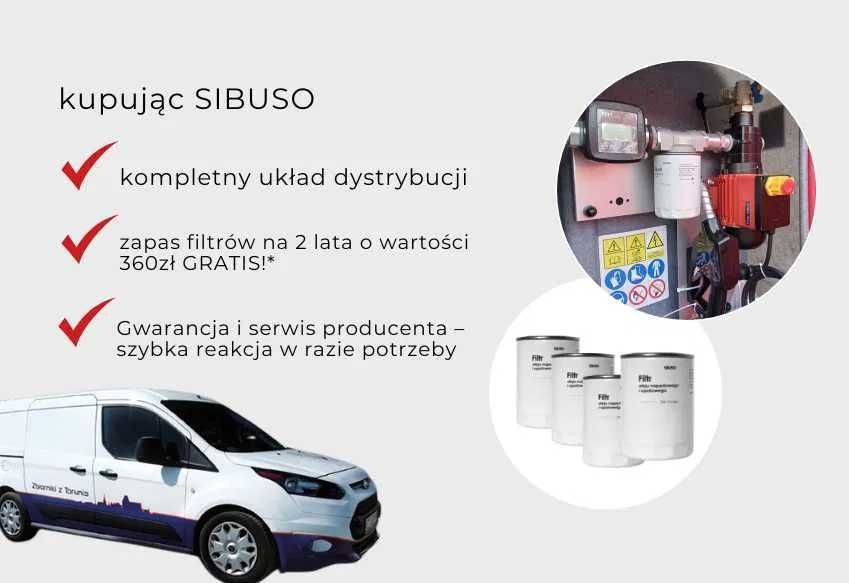 Zbiornik na olej napędowy do diesla do paliwa ON SIBUSO 2500L