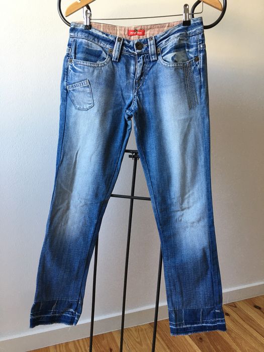 Calças de ganga tamanho 38, Indian Rose