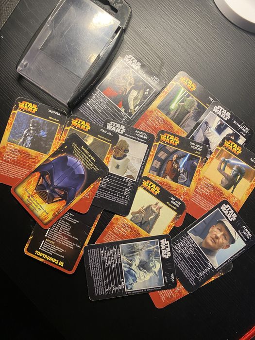 Карты Звездные войны винтаж 2005 TOP TRUMPS 26шт Star Wars