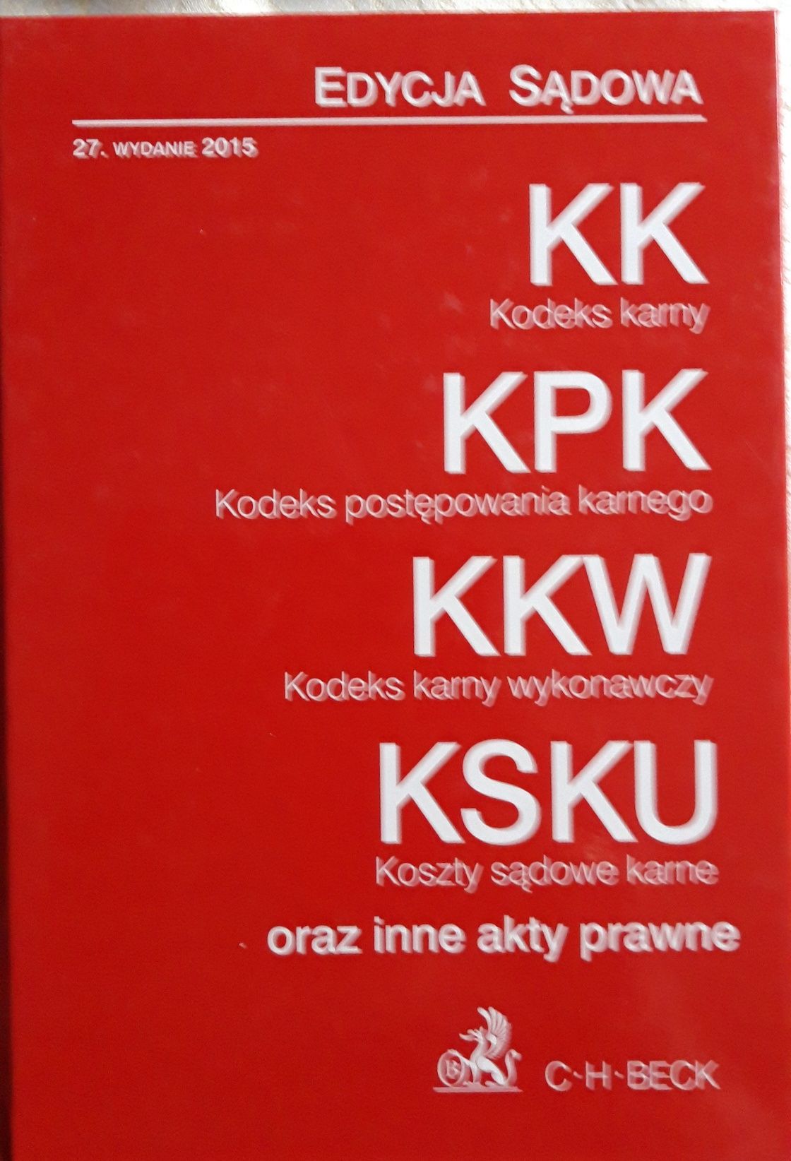 Kodeks karny- edycja sądowa