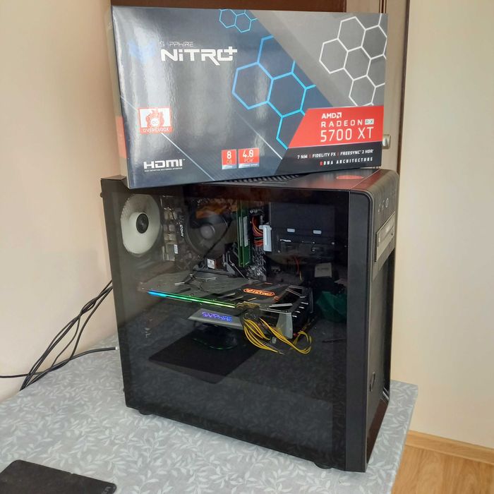 Komputer Ryzen 5 3600 Rx 5700 xt B450 Ram 16gb Nvme Ssd 550w