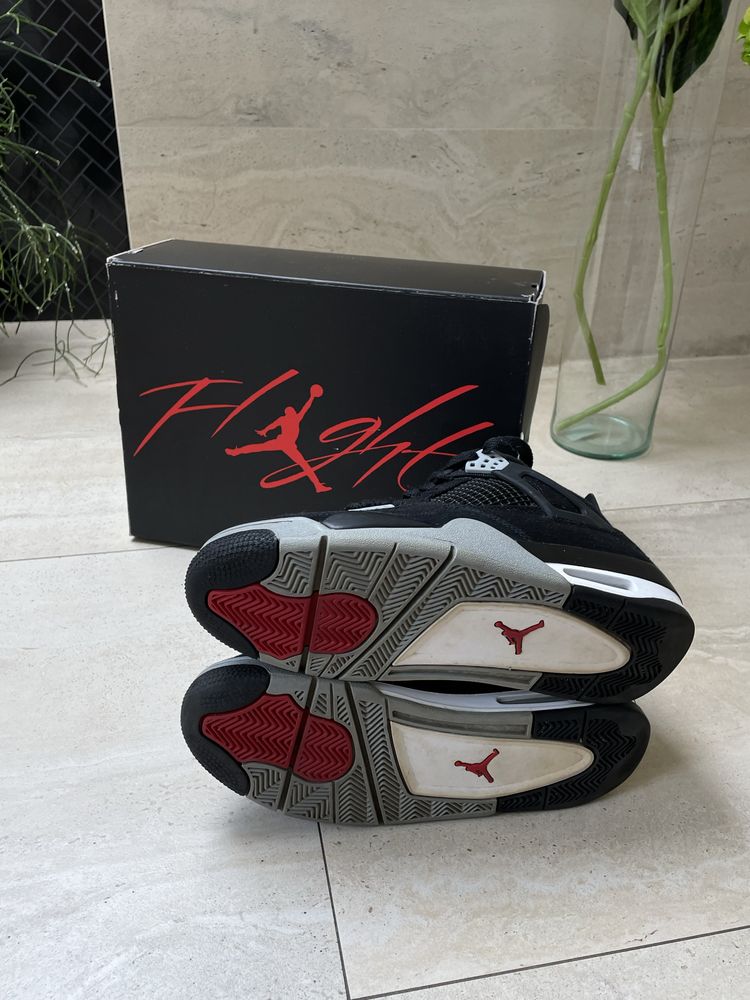 Jordan 4 black canvas
