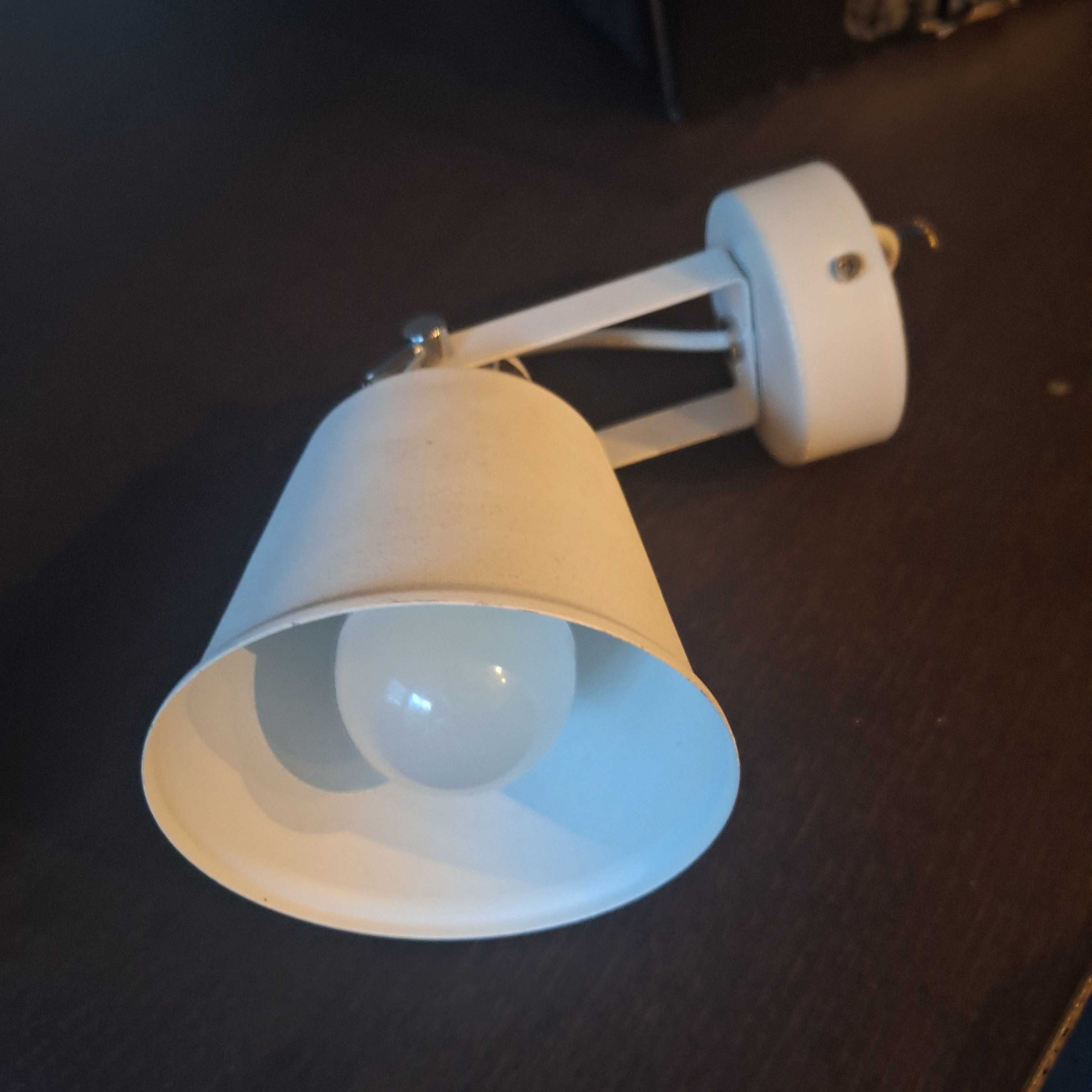 Kinkiet industrialny biały Lampa metalowa KONGO 3174 Argon