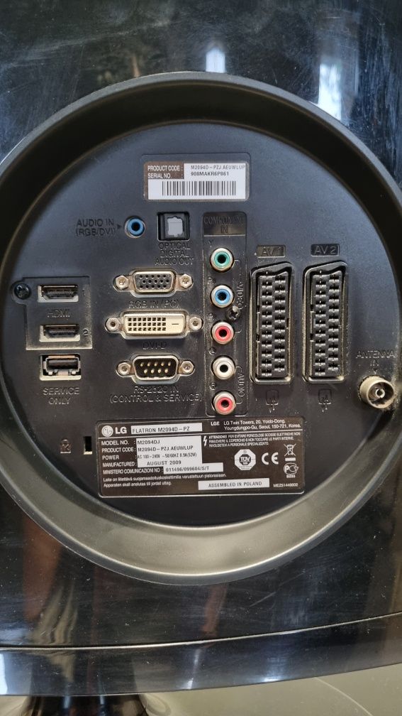 Monitor LG Flatron M2094D z funkcją tv