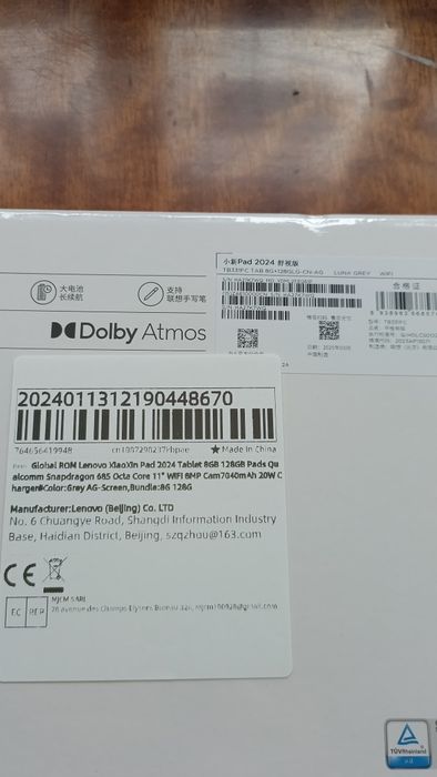 Lenovo Xiaoxin Pad 8/128g global новий запакований в плівку з пломбами