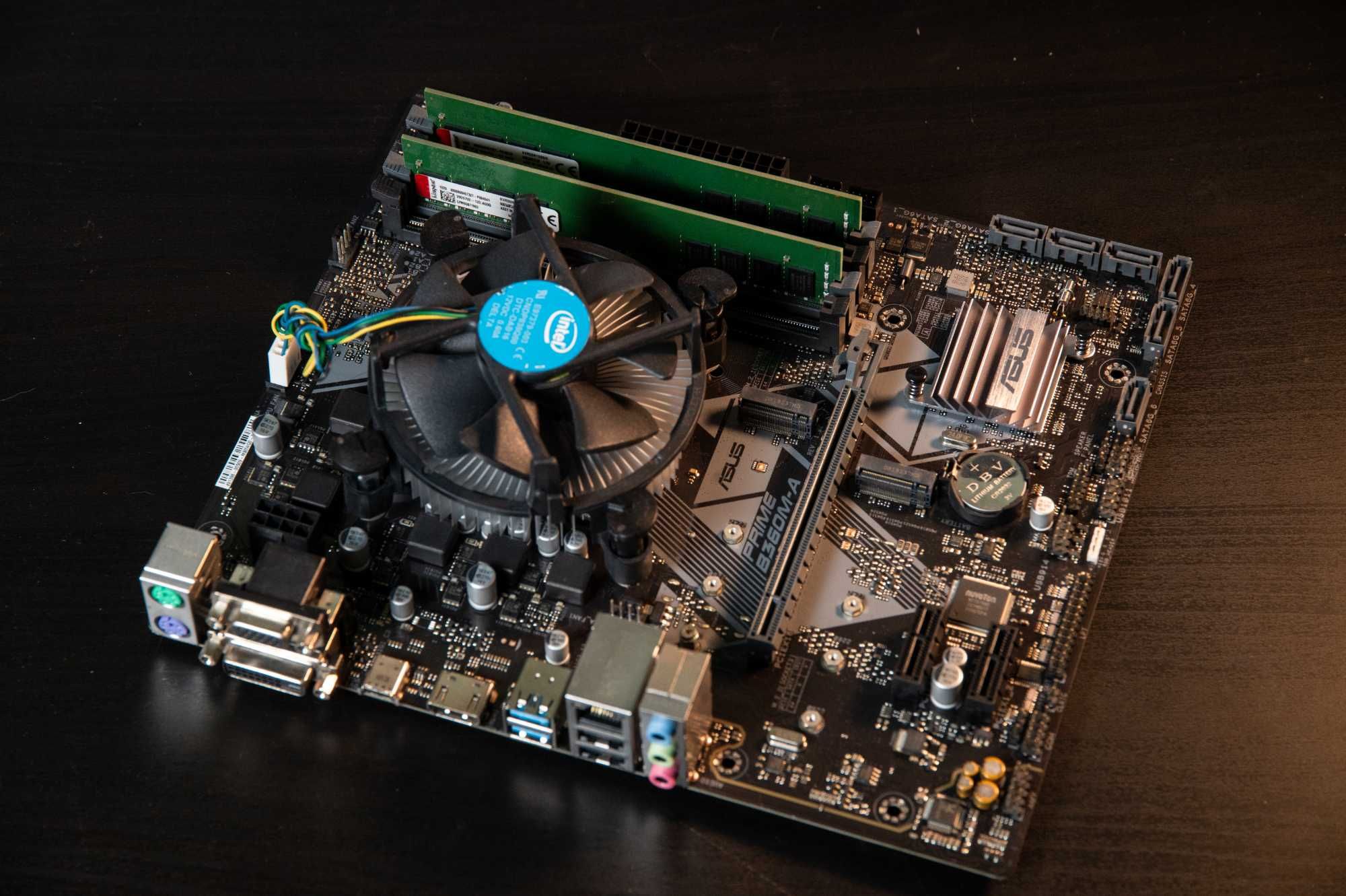 Матплата Asus B360M-A + процесор intel i3-9100f + 16gb ddr4