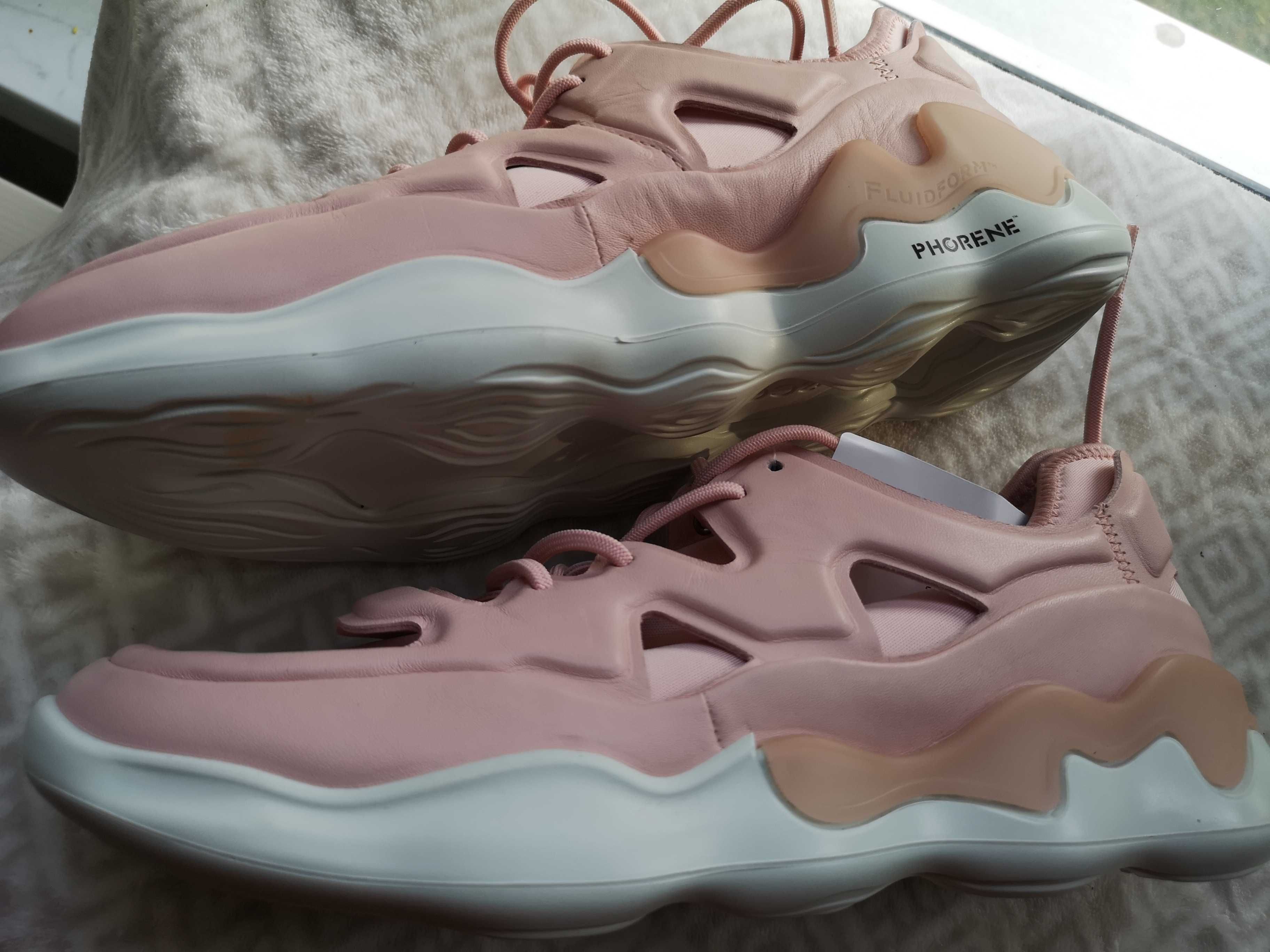 Ecco Phorene Sneakersy. Ultra lekkie, skóra naturalna, roz.41 jak Nike