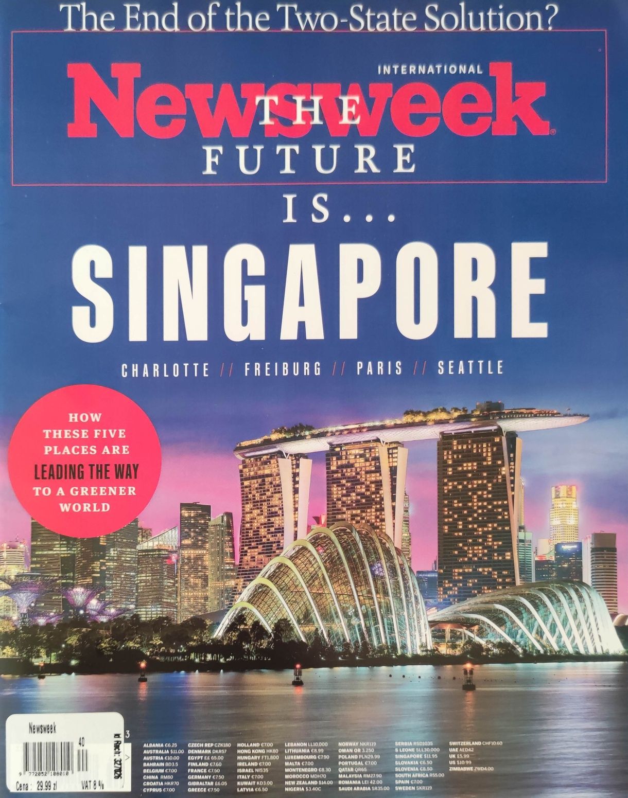 Tygodnik NewsWeek International Singapur Zielona Przyszłość 0 emisyjna