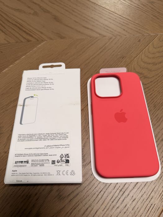 Case etui oryginał Silicone iPhone 15 PRO Guava [MT1G3ZM/A]