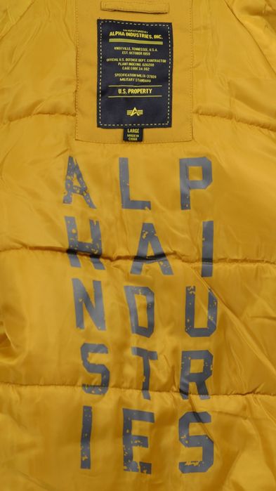 Куртка аляска Altitude Parka Alpha Industries Yellow