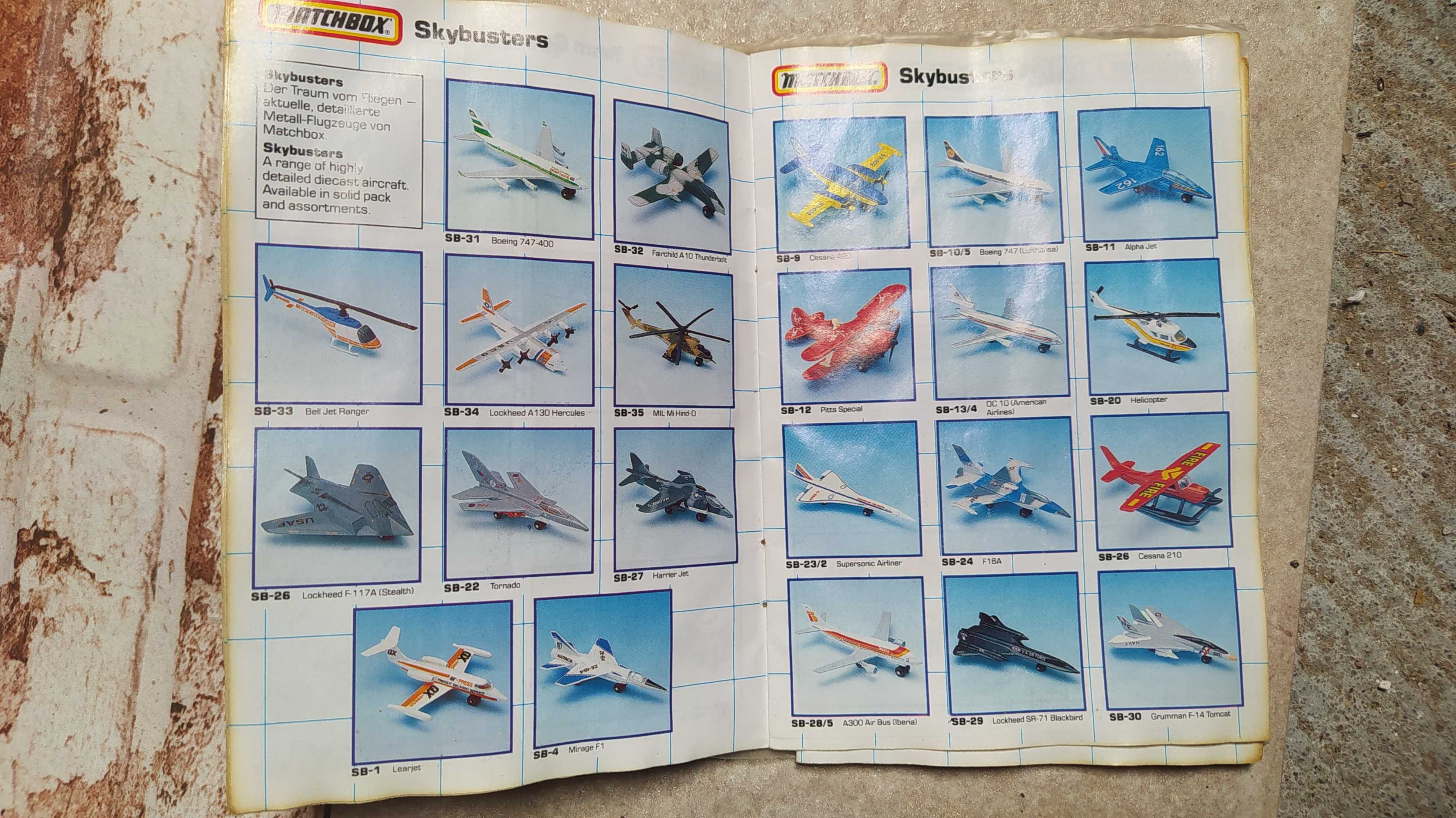 Katalog Matchbox z 1990 roku